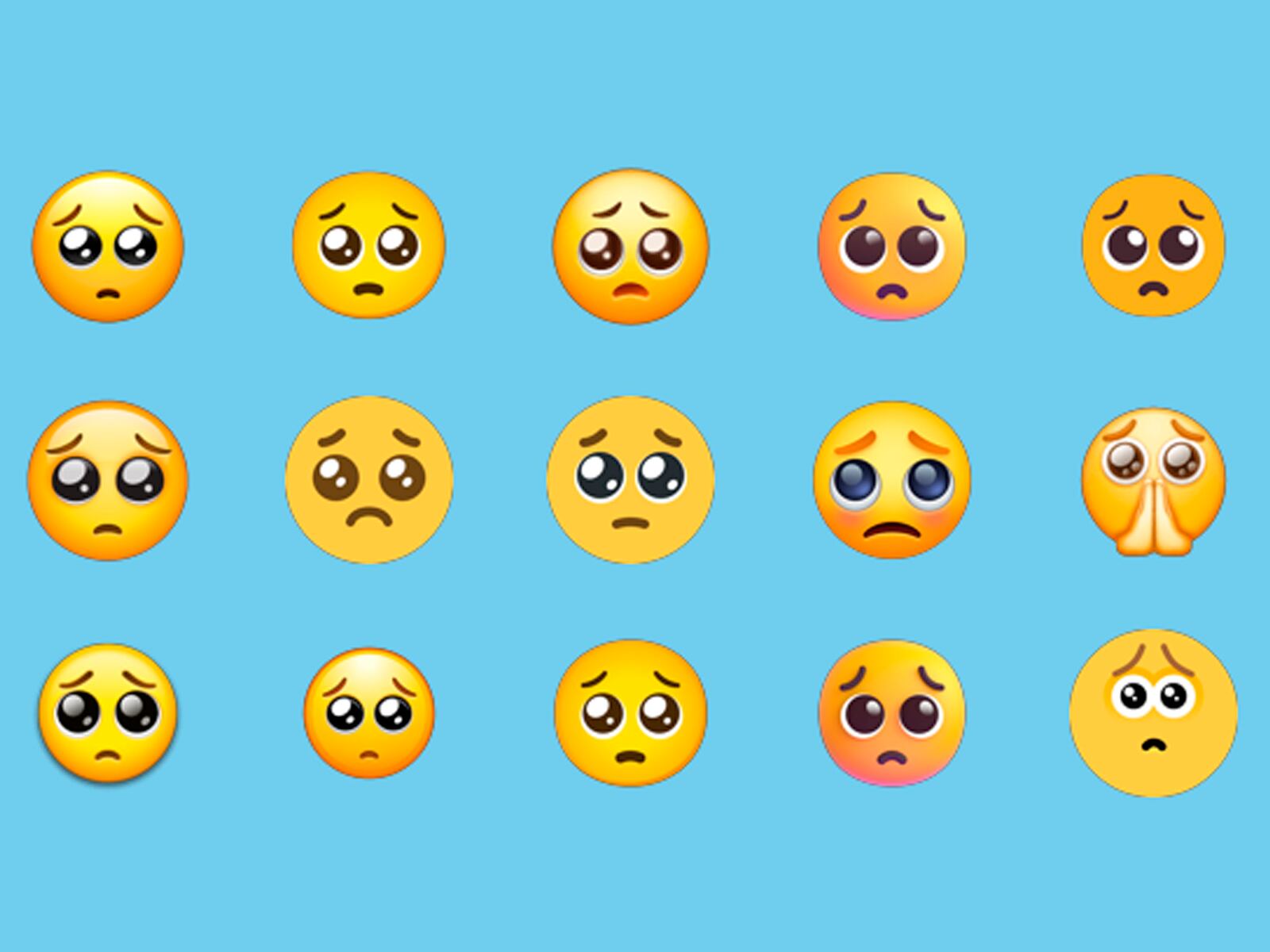 WHATSAPP | La cara suplicante también se conoce en WhatsApp como "Pleading face". (Foto: Emojipedia)