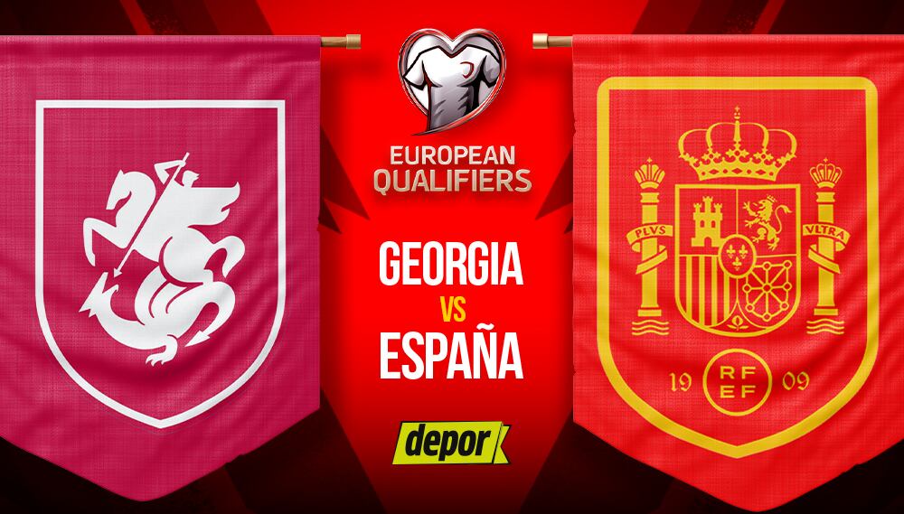 España vs. Georgia EN VIVO: se enfrentan por Eliminatorias Eurocopa 2024. (Diseño: Depor)