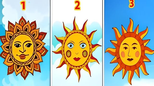 Test de personalidad: el sol que elijas te dirá si eres alguien con buena energía