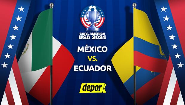 México y Ecuador se miden por la fecha 3 de la Copa América 2024. (Diseño: Depor)