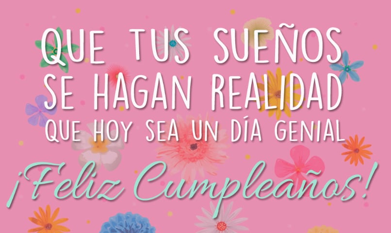 Imágenes con frases para desear feliz cumpleaños (Foto: Tuparada.com).