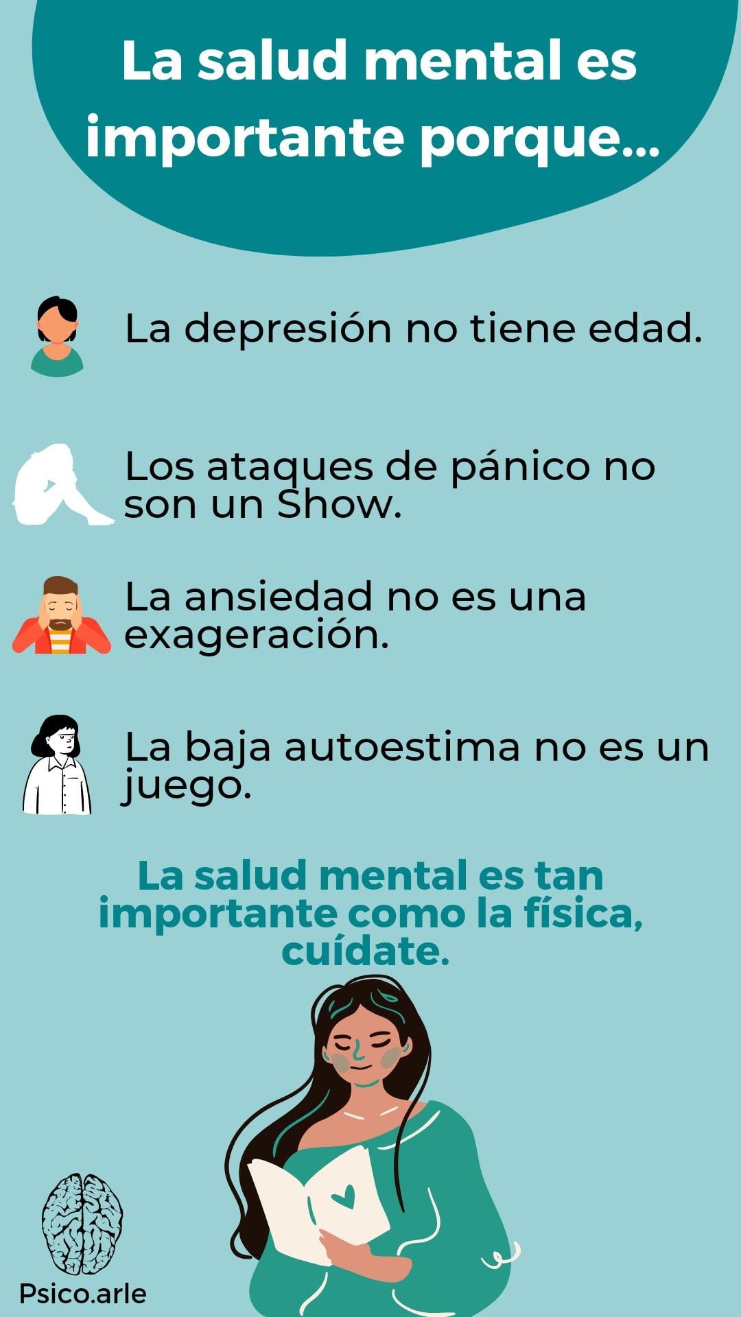 Frases por el Día de la Salud Mental: imágenes y mensajes para compartir el 10 de octubre (Foto: Pinterest).
