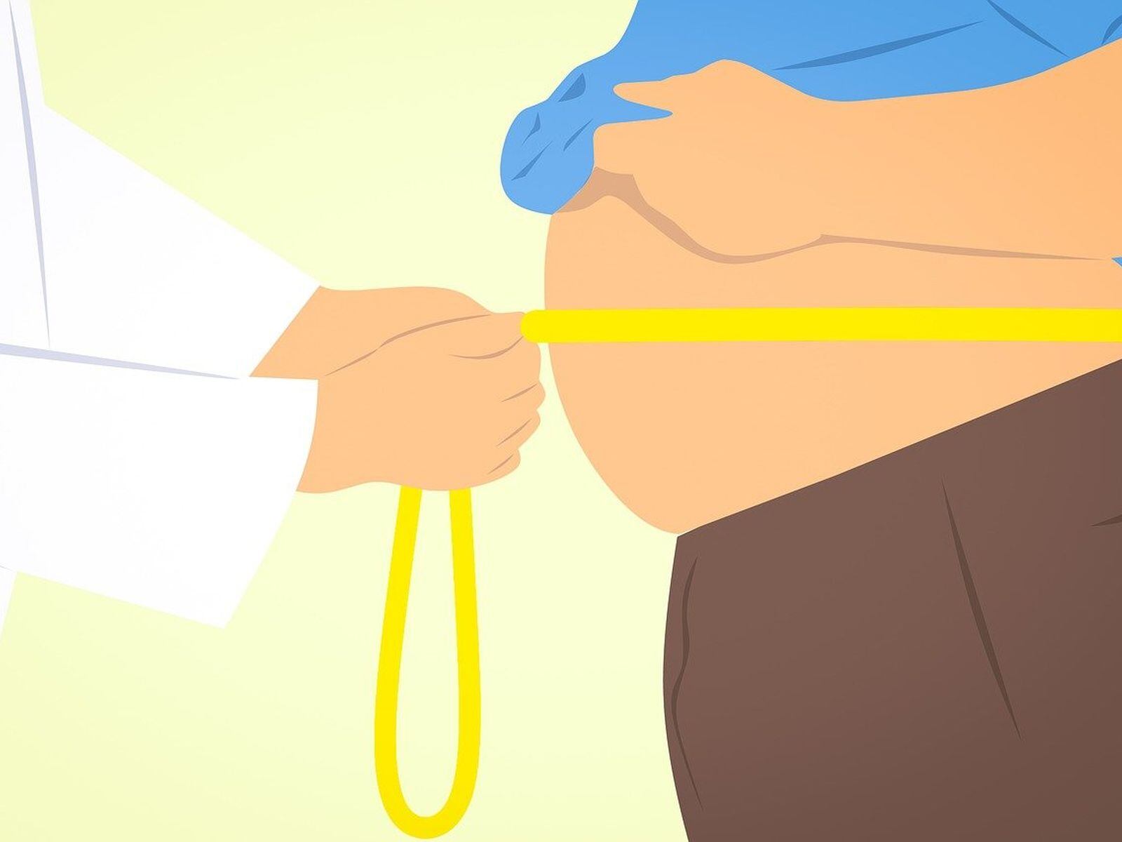 En esta imagen se aprecia a un hombre con un doctor, el cual le está midiendo su barriga. (Foto: Mohamed Hassan / Pixabay)