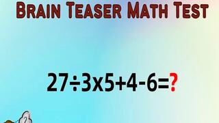 Pon a prueba tu inteligencia con este reto matemático: te daré solo 6 segundos