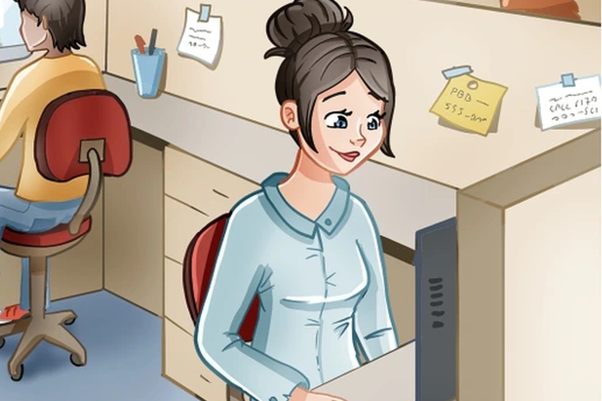 RETO VIRAL | En esta imagen se aprecia cómo dos personas están trabajando en una empresa. (Foto: genial.guru)