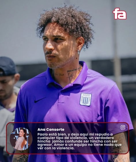 Mensaje de Ana Paula Consorte sobre estado de salud de Paolo Guerrero | Foto: FA