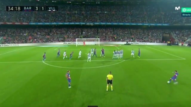 ¡Obra maestra! El golazo de tiro libre de Lionel Messi en el Barcelona-Valladolid [VIDEO]
