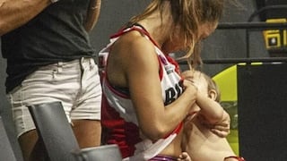 Se hizo viral: Antonella González, la jugadora de baloncesto que fue captada amamantado a su bebé