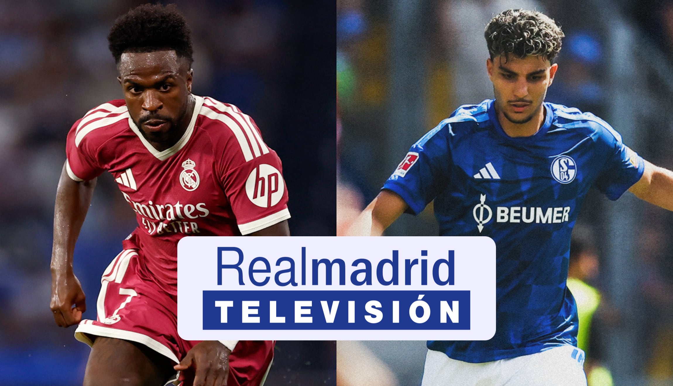 Señal de Real Madrid TV en vivo y en directo para ver el partido amistoso de Real Madrid vs. Schalke 04, a una semana del inicio de LaLiga. (Foto: @realmdridcf / @s04 / Composición Depor)