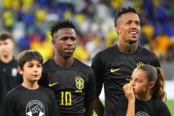 Vinicius Junior fue titular en el partido amistoso contra el racismo entre Brasil vs. Guinea. (Foto: Getty Images)