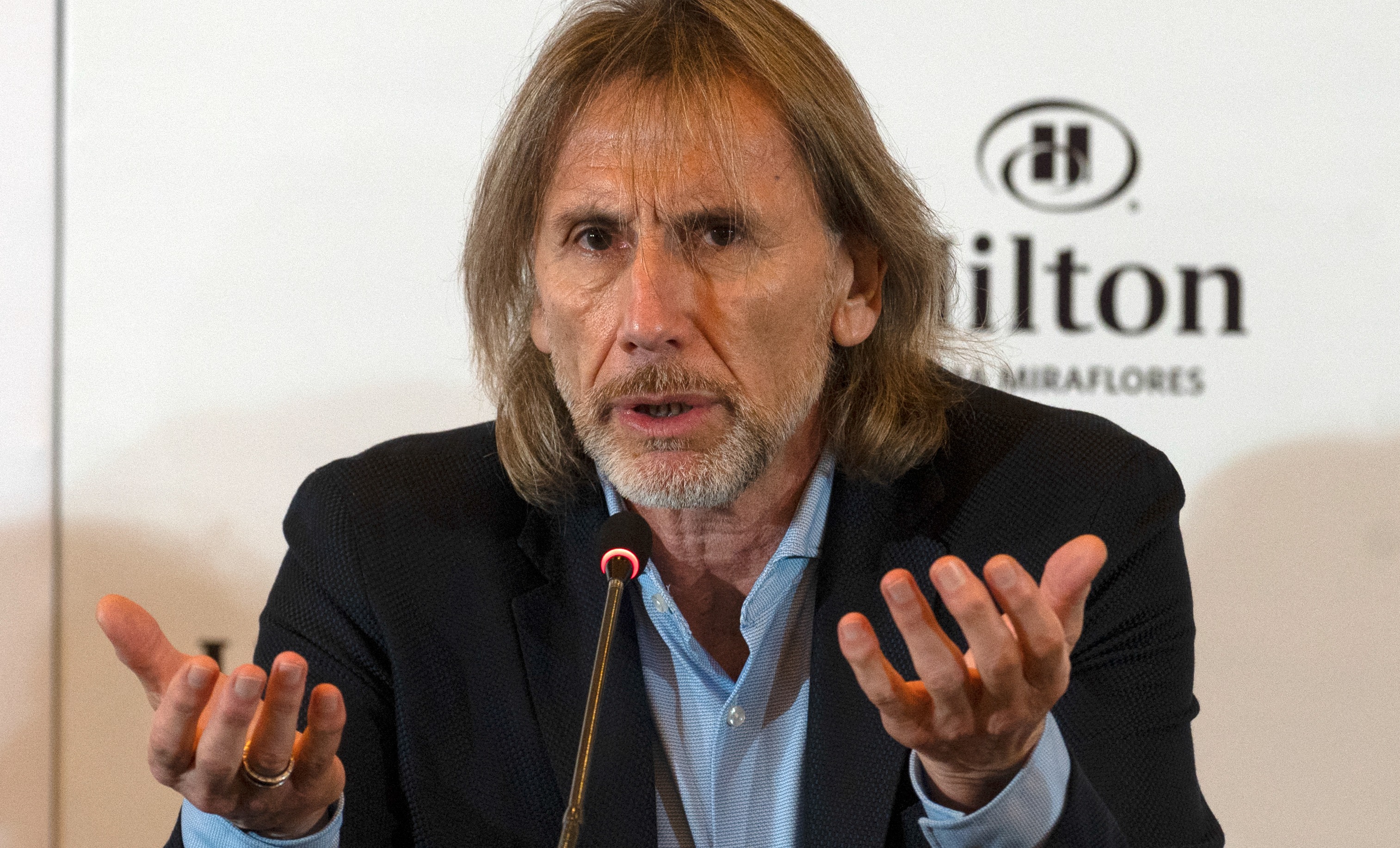 Ricardo Gareca, ex técnico de Vélez y de la Selección Peruana (Foto: AFP).