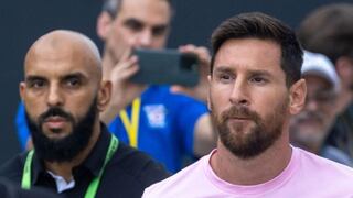 De pelear en la guerra a ser guardaespaldas de Messi: lo sigue hasta en festejos de gol