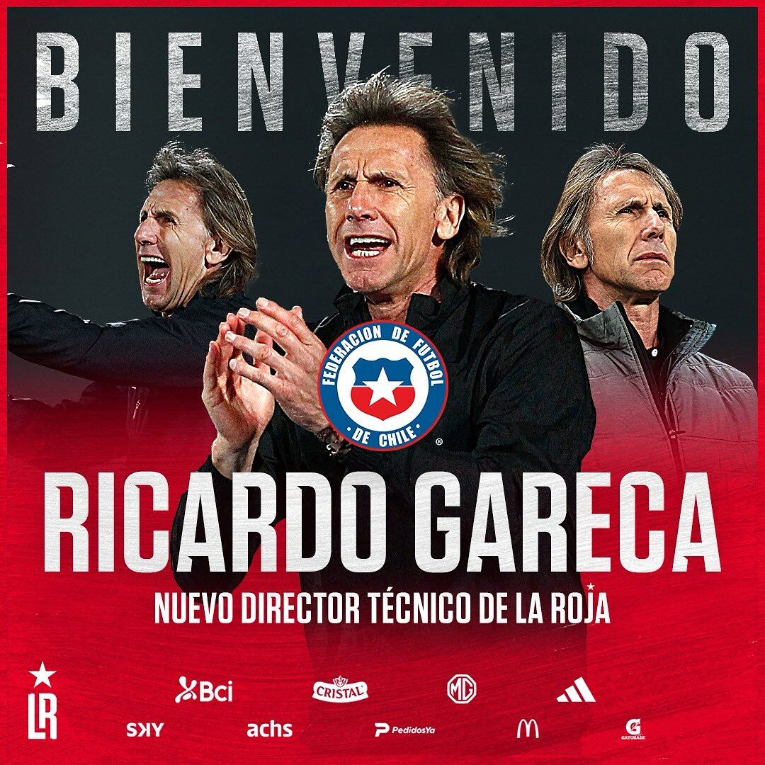 Ricardo Gareca fue presentado como el nuevo director técnico de la selección chilena a finales de enero de 2024. Foto: la roja/X