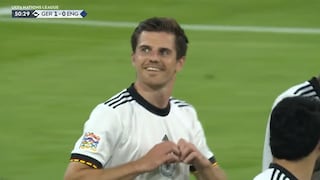 Brutal asistencia de Kimmich: el gol de Hofmann para el 1-0 de Alemania vs Inglaterra [VIDEO]