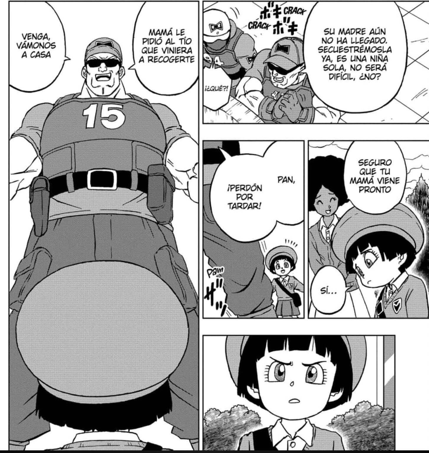 Pan muestra que es mucho más fuerte que un humano común. Foto: Manga Plus.