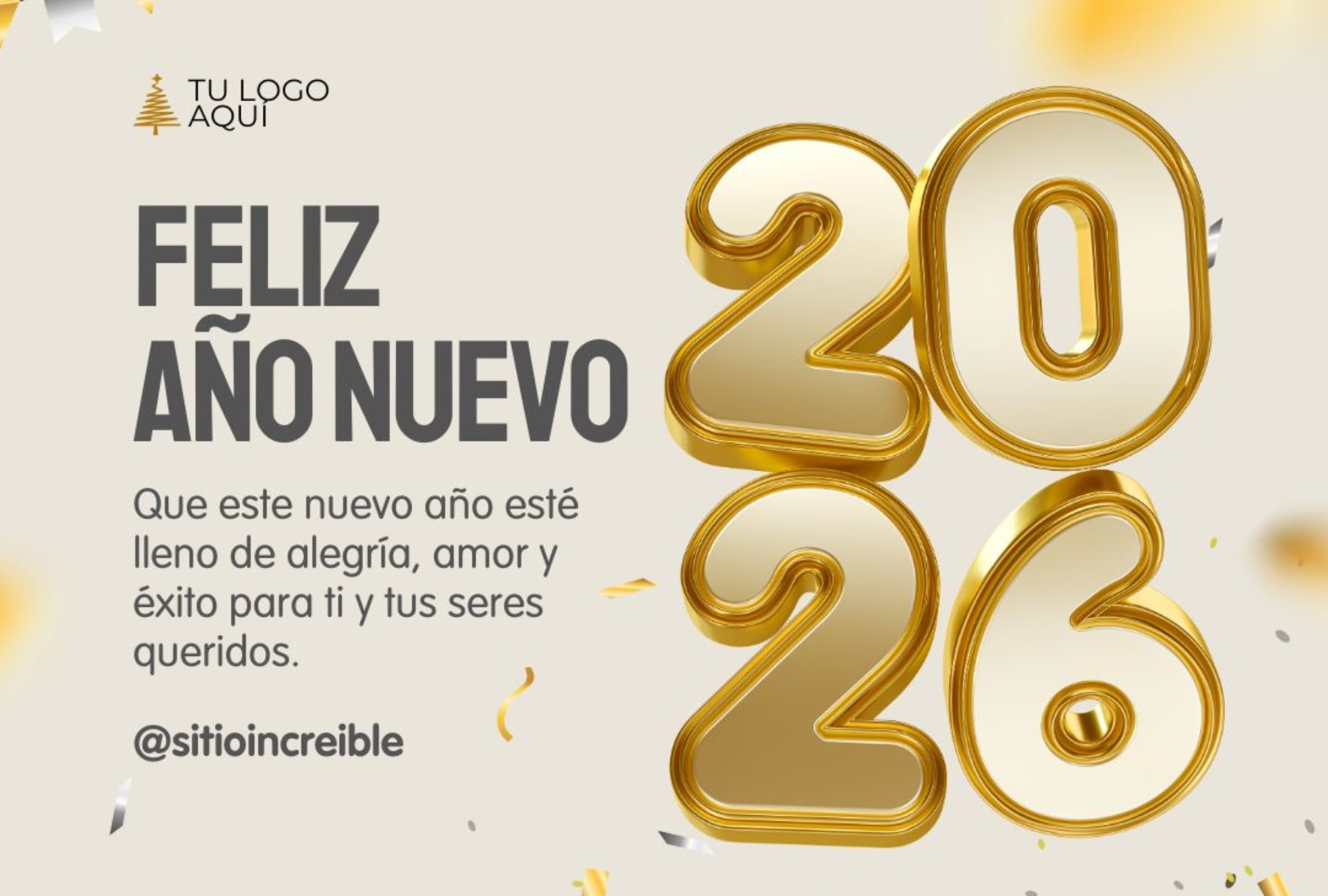 Las mejores tarjetas para enviar por Año Nuevo al recibir el 2026. (Imagen: Internet)