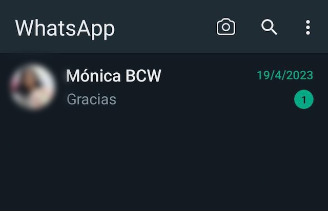 Finalmente, retorna a la interfaz principal y vas a ver que el chat todavía aparece como no leído. (Foto: Depor)