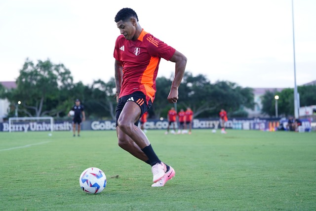 Selección Peruana realizó su último entrenamiento en Miami. (Foto: FPF)