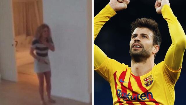 Gerard Piqué: Se hace viral video donde le tira un pelotazo en el pecho a Shakira