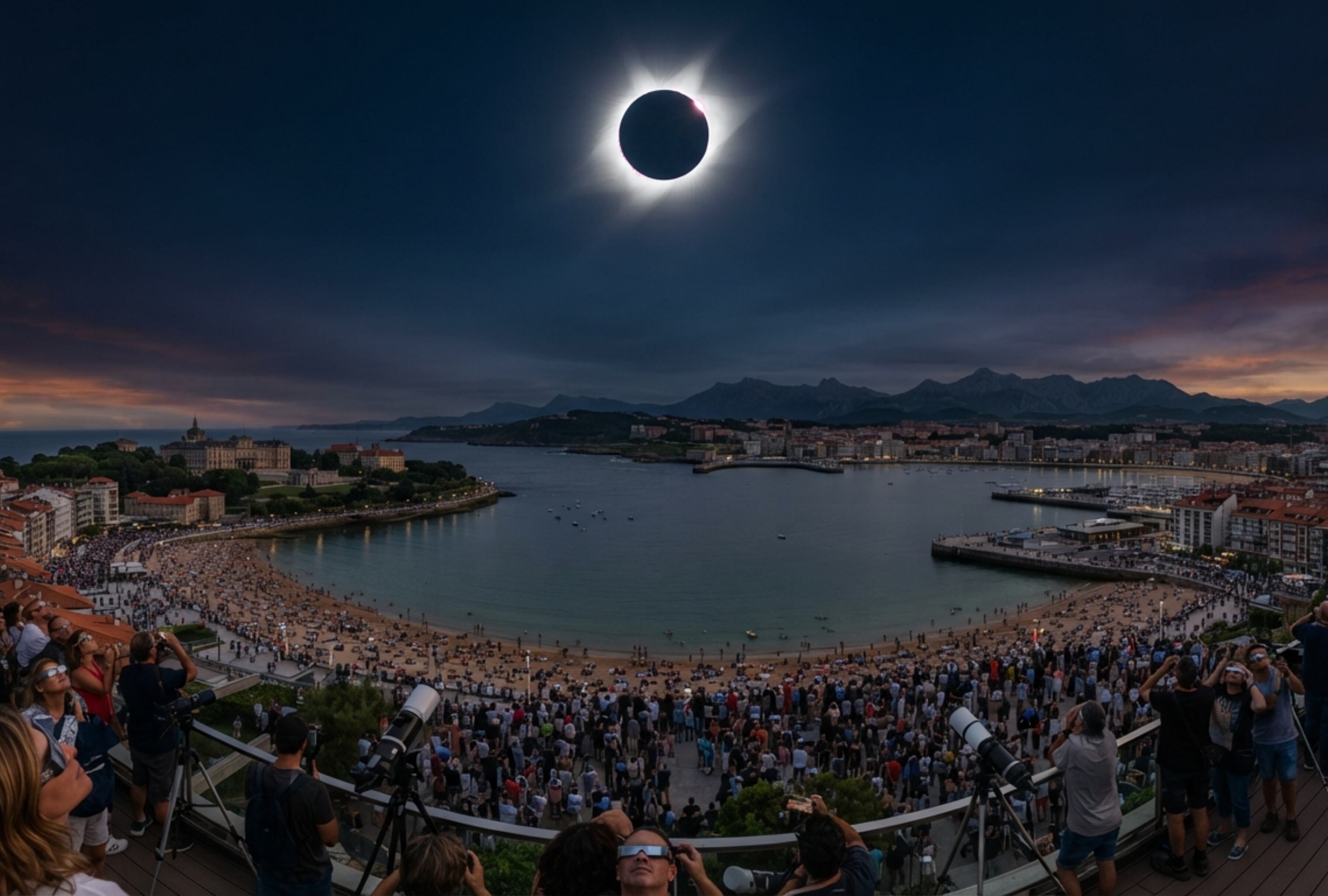 Hora exacta, cuánto dura y dónde ver el eclipse solar total EN DIRECTO hoy, 12 de agosto, en Santander