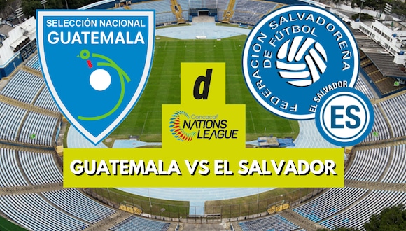 Guatemala vs El Salvador con victoria para los locales por la Jornada 1 del Grupo A de la Liga de Naciones Concacaf.  | Crédito: cdag.com.gt / Composición