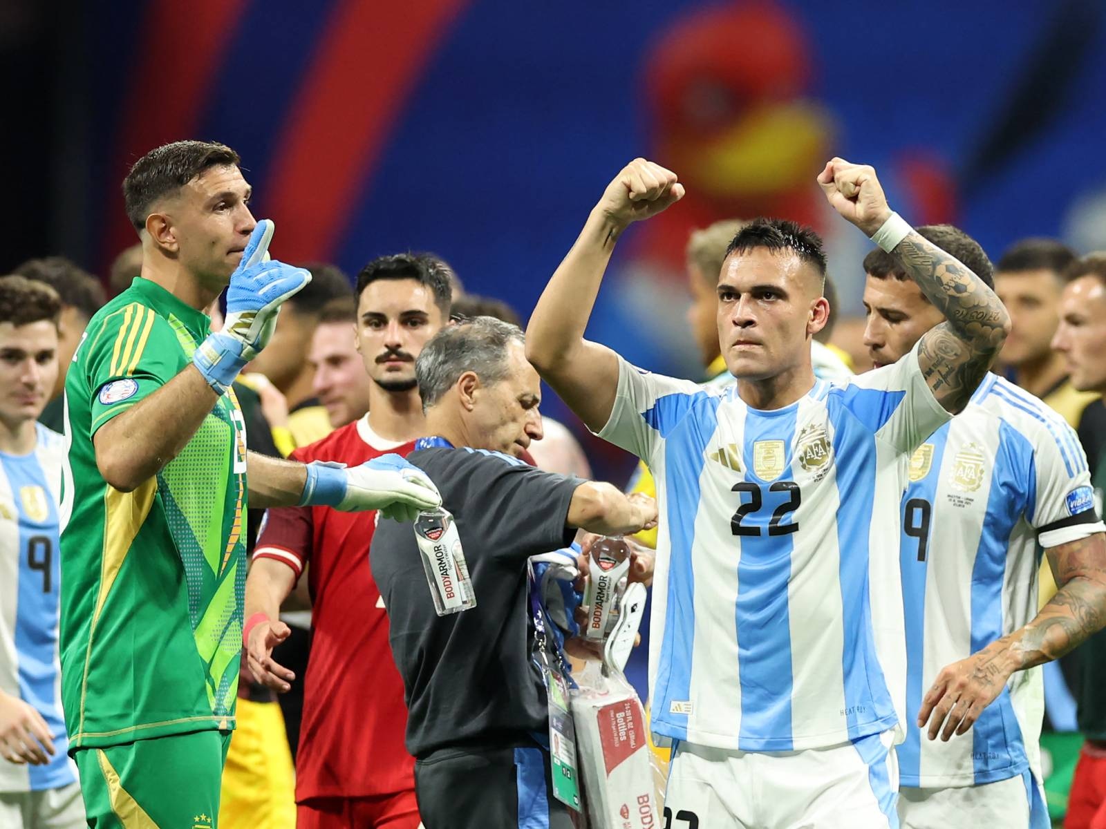 Lautaro Martínez aprovechó su 'olfato goleador' para anotar el segundo tanto que aseguró el triunfo de Argentina sobre Canadá en la Copa América. (Foto: AFP)