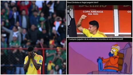 Con Jhon Córdoba en el centro: los memes de la derrota de Colombia ante Bolivia por Eliminatorias 2026