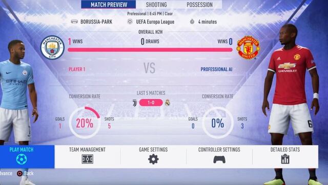 FIFA 19: filtran gameplay de la UEFA Europa League [VIDEO]