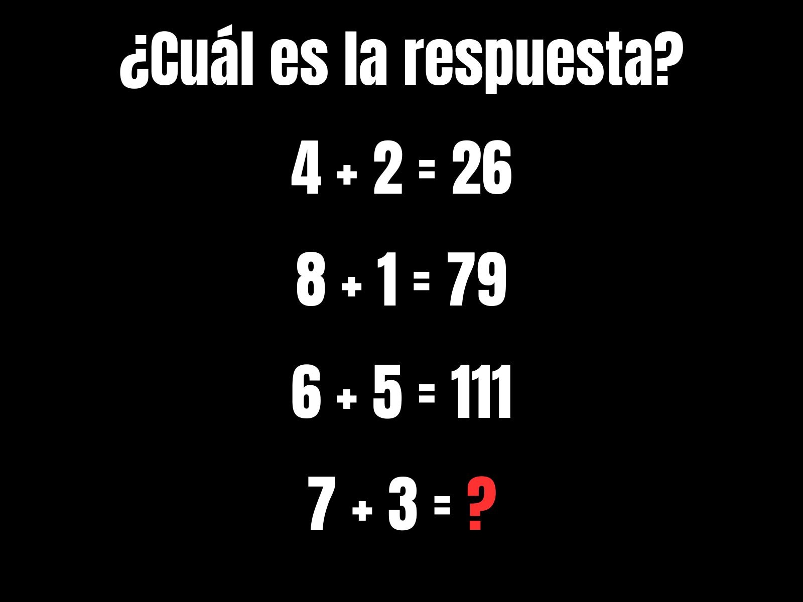 RETO MATEMÁTICO | Son contados los participantes que resuelven el ejercicio en el tiempo indicado.