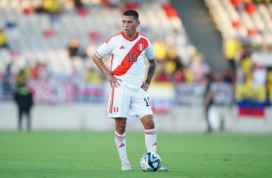 Jefferson Cáceres estuvo en la Selección Peruana Sub 23 en el 2023. (Foto: Difusión).