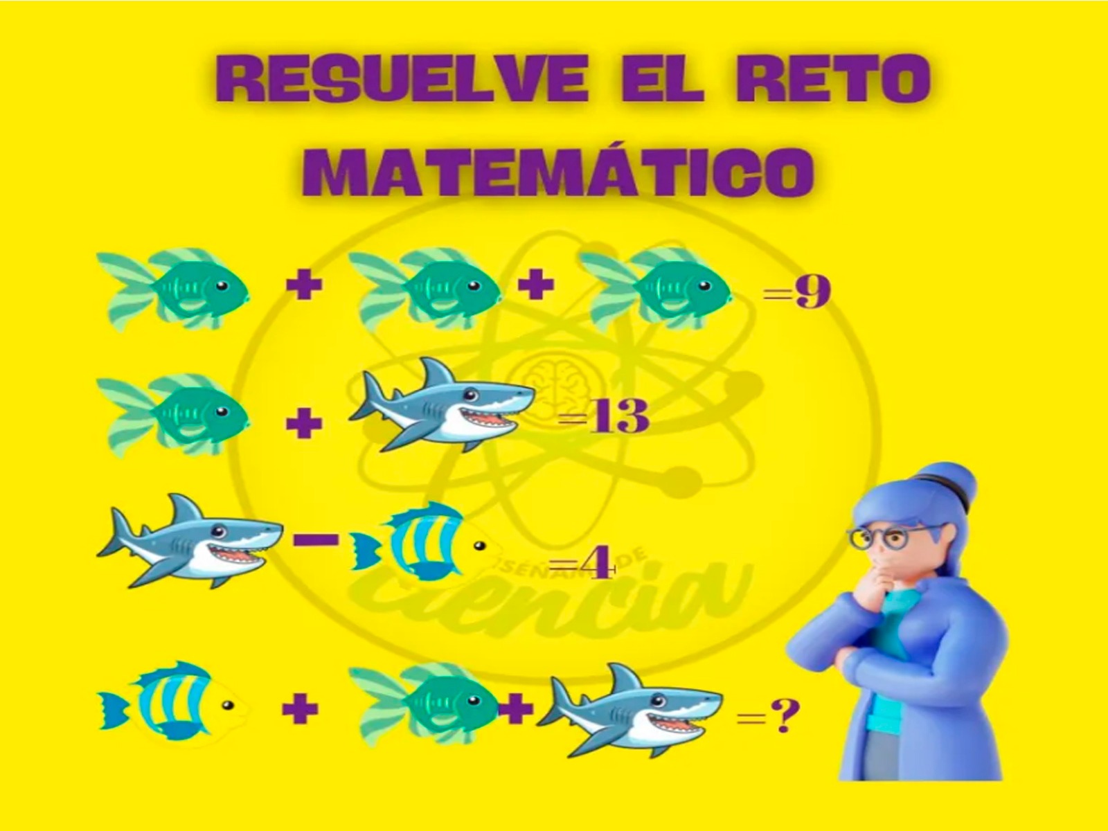 RETO MATEMÁTICO | Tienes que usar toda tu capacidad intelectual para hallar la solución de este complicado desafío. | Foto: enséñame de ciencia