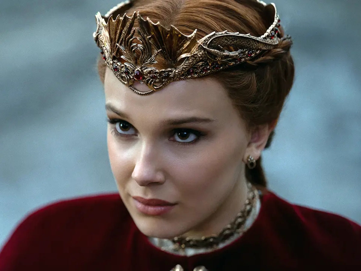 Millie Bobby Brown interpretando a Elodie en la película "Damsel" (Foto: Netflix)