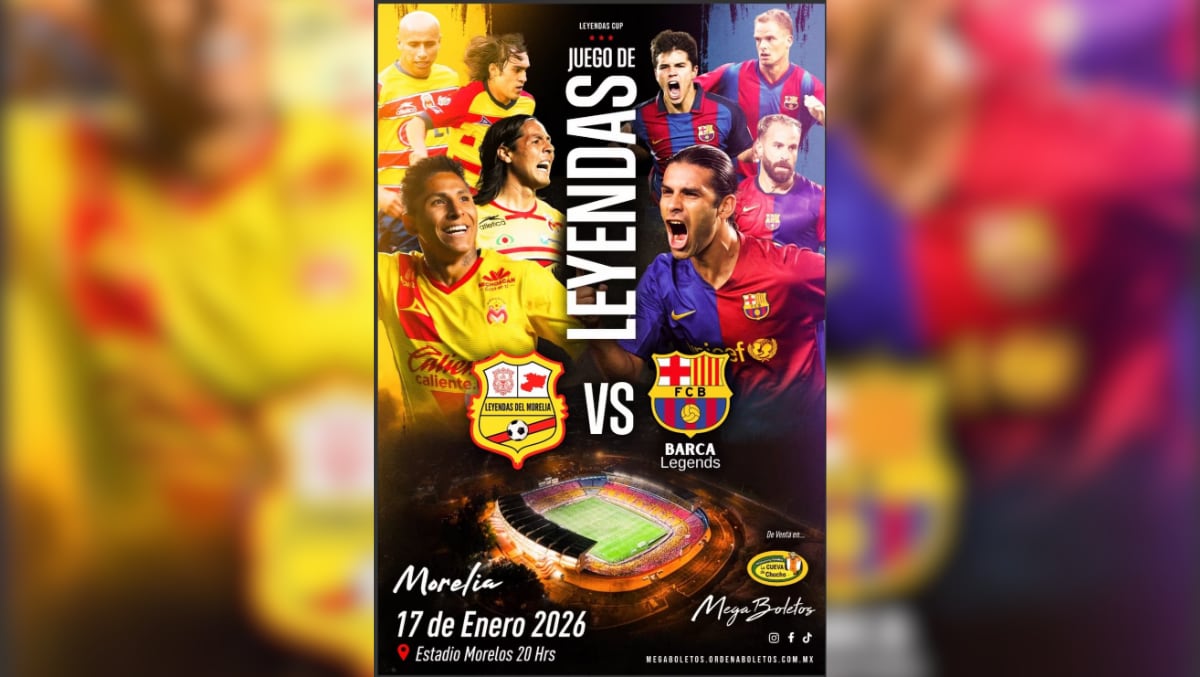 Morelia vs Barcelona por amistoso de las leyendas | Foto: Atlético Morelia