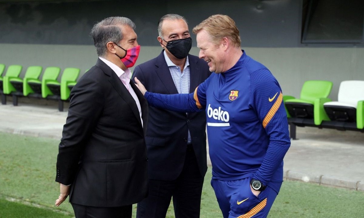 Ronald Koeman dejó de ser entrenador del Barcelona a poco de la llegada de Joan Laporta. (Foto: Barcelona)