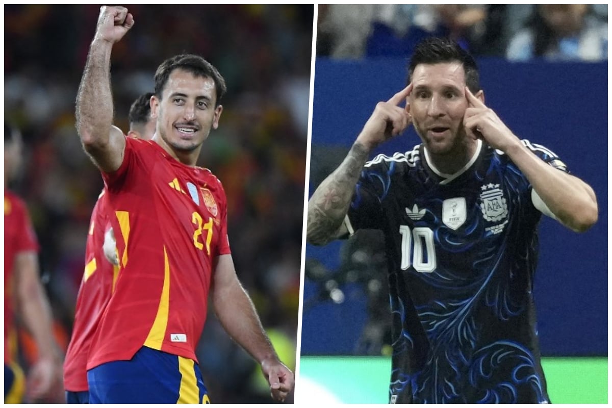 Mikel Oyarzabal y Lionel Messi, las figuras claves del duelo entre España y Argentina. (Imagen compuesta con fotos de AFP y EFE).