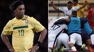 Barcelona de Ecuador se reforzaría con Ronaldinho para enfrentar a San Martín