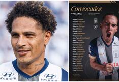 ¡Con Paolo Guerrero! Alianza Lima presentó su lista de convocados contra Nacional