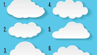 Al escoger una nube podrás descubrir a aquella persona que te admira en secreto