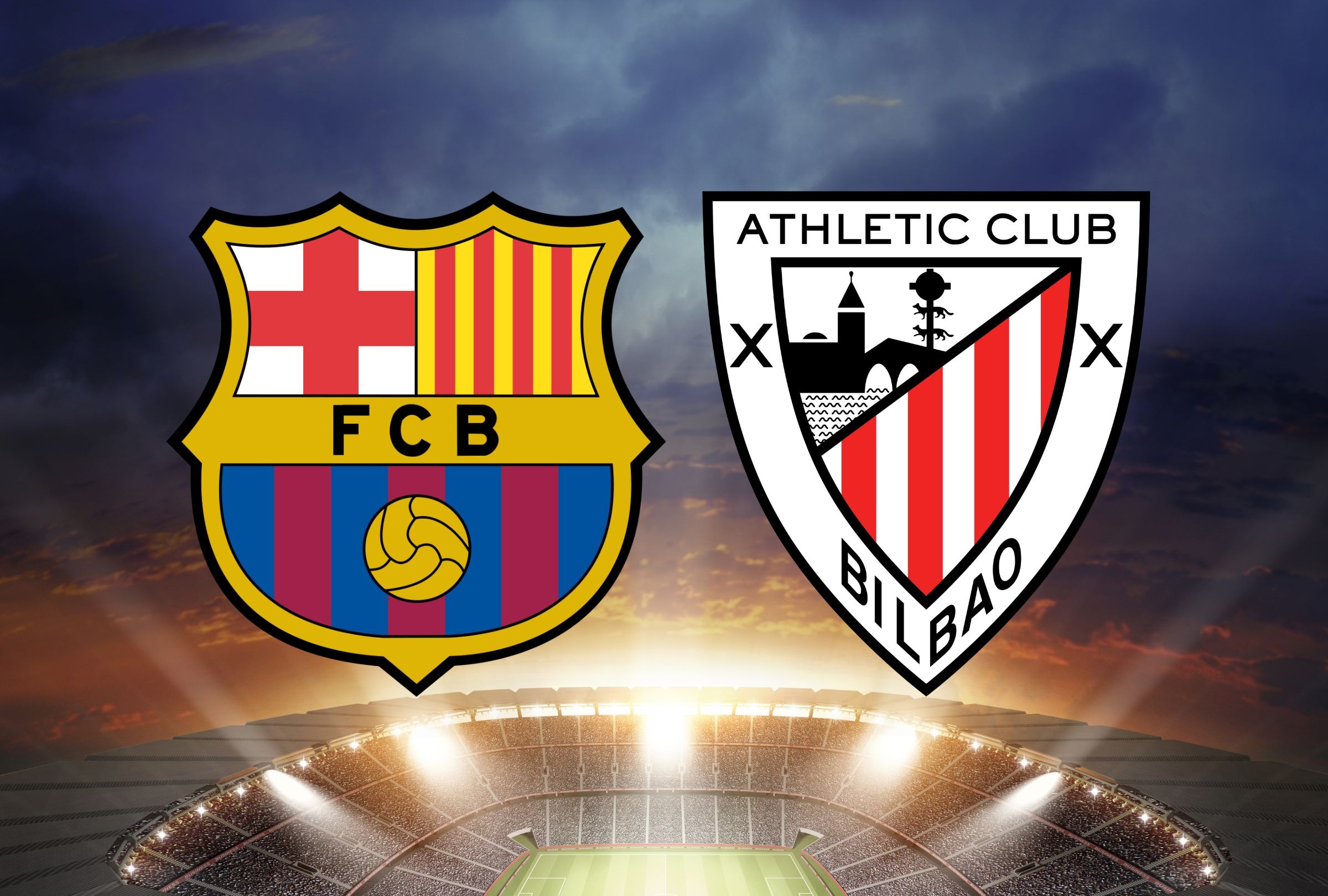 Revisa esta nota para que sepas cómo ver el partido FC Barcelona - Athletic Club por la Supercopa de España 2026 vía ESPN Deportes. (Foto: Composición Depor)