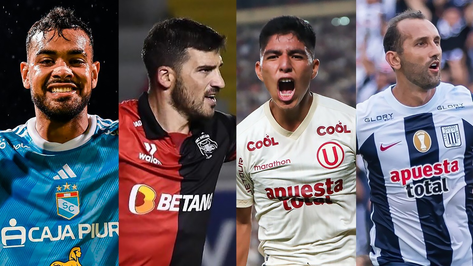 Sporting Cristal, Melgar, Universitario y Alianza Lima están en la lucha por el Clausura. (Diseño: Composición Depor)