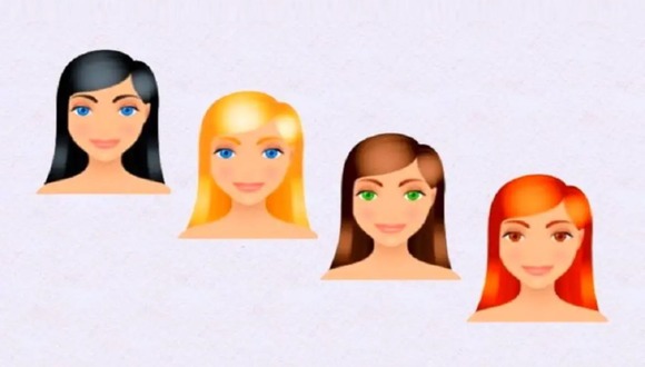 TEST VISUAL | En esta imagen se aprecia a cuatro mujeres con diferente color de cabello. (Foto: namastest.net)