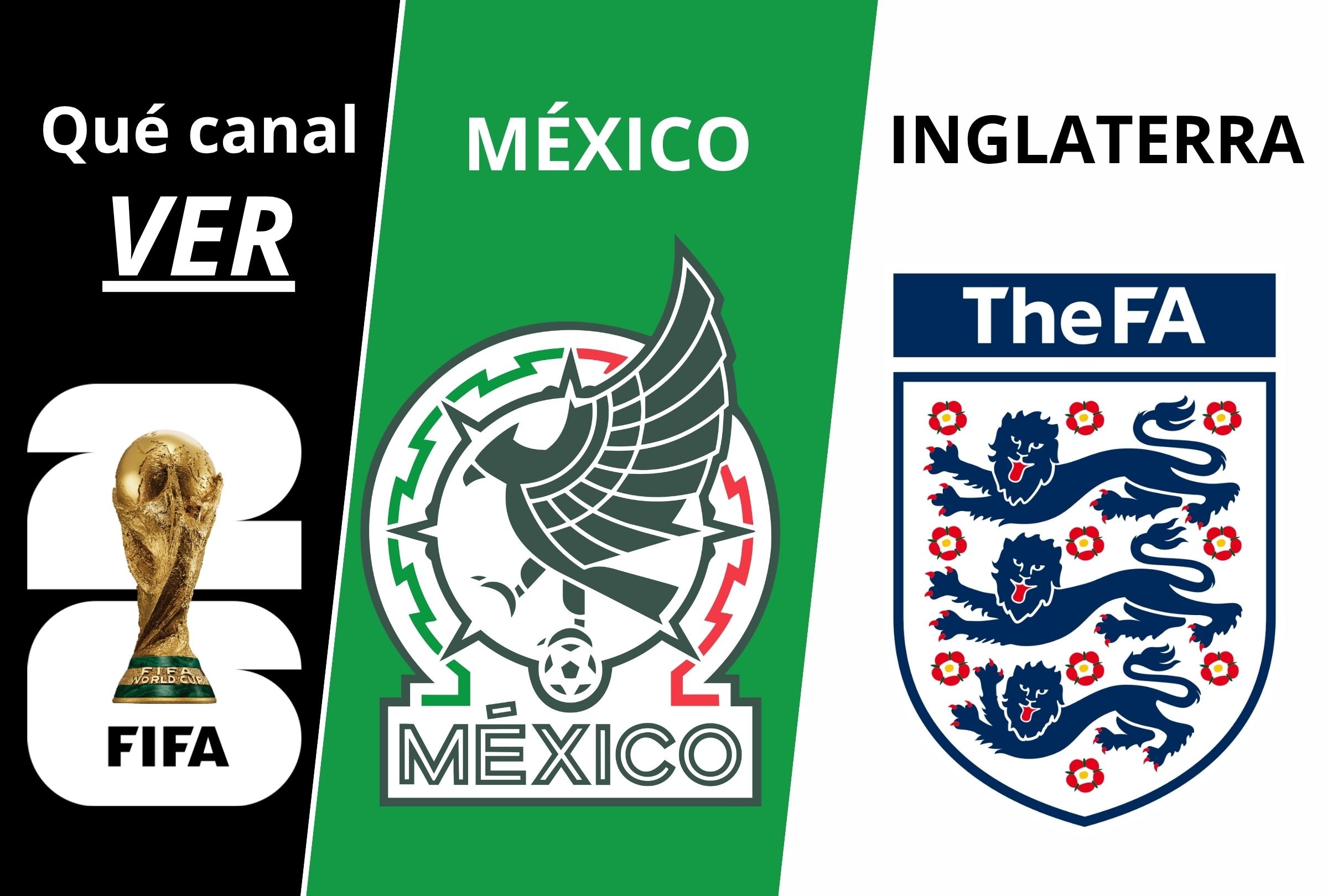 Desde EE.UU. y México, conoce qué canales de TV por señal abierta, cable y streaming online pasan el partido México vs. Inglaterra por octavos de final de la Copa Mundial 2026. (Foto: Composición Depor)