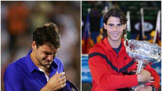Las lágrimas de Roger Federer en la última final del Australian Open que disputó con Nadal (FOTOS)