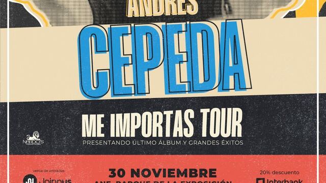 Andrés Cépeda regresa al Perú con su gira ‘Me Importas Tour’ 