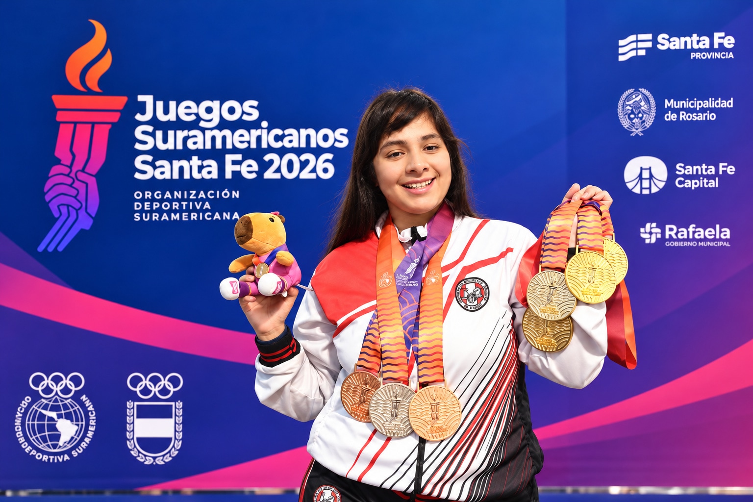 Ingrid Aliaga brilló en Argentina al conquistar siete medallas en los ODESUR 2026 y dejar en alto el nombre del Perú. (Foto: Prensa COP)