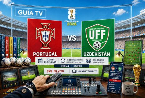 ¿A qué hora juega y en qué canal transmiten Portugal vs. Uzbekistán EN VIVO hoy por el Mundial 2026?
