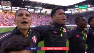 Estamos completos: la emoción de Guerrero al cantar el Himno Nacional [VIDEO]