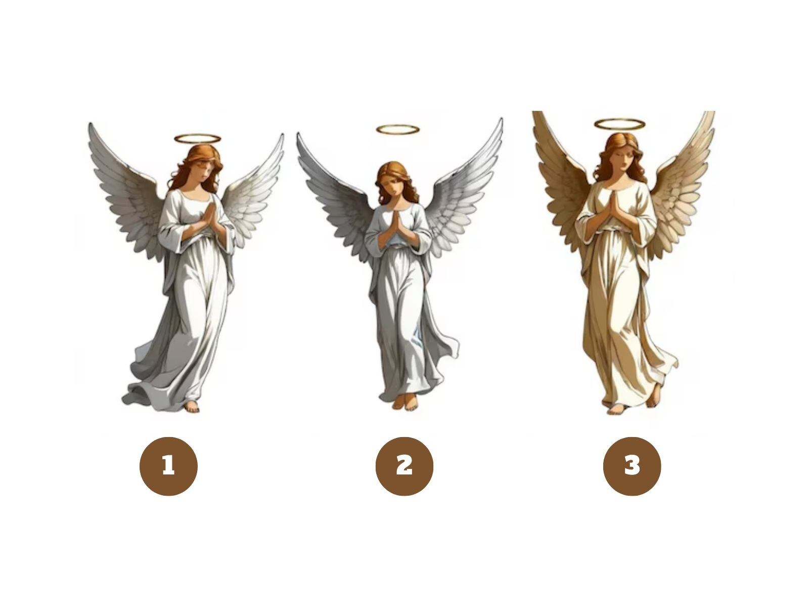 Test visual: Eligiendo uno de los ángeles sabrás tus 3 peores debilidades. (Foto: Composición Freepik / Depor)