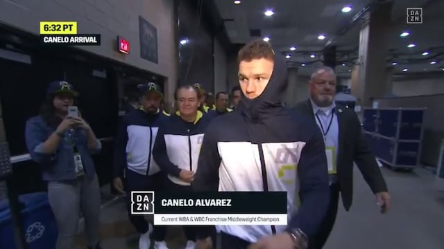 Resguardado por su equipo: así fue la llegada de 'Canelo' Álvarez alMGM Grand Garden Arena de Las Vegas [VIDEO]