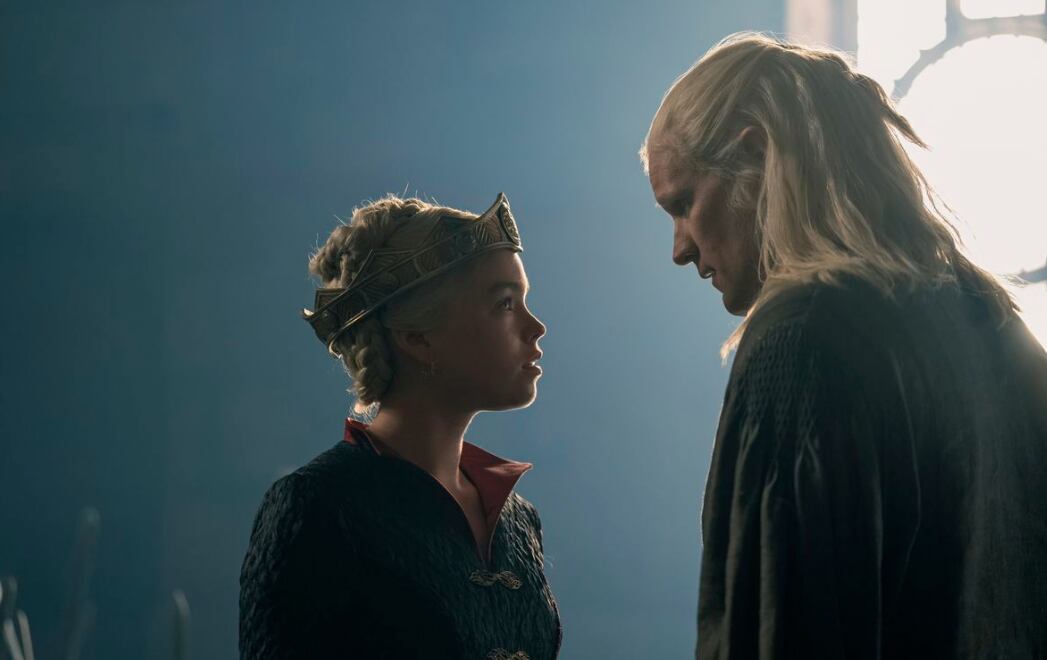 En la temporada 2 de "House of the Dragon", Milly Alcock regresa como Rhaenyra en una visión de Daemon (Foto: HBO)